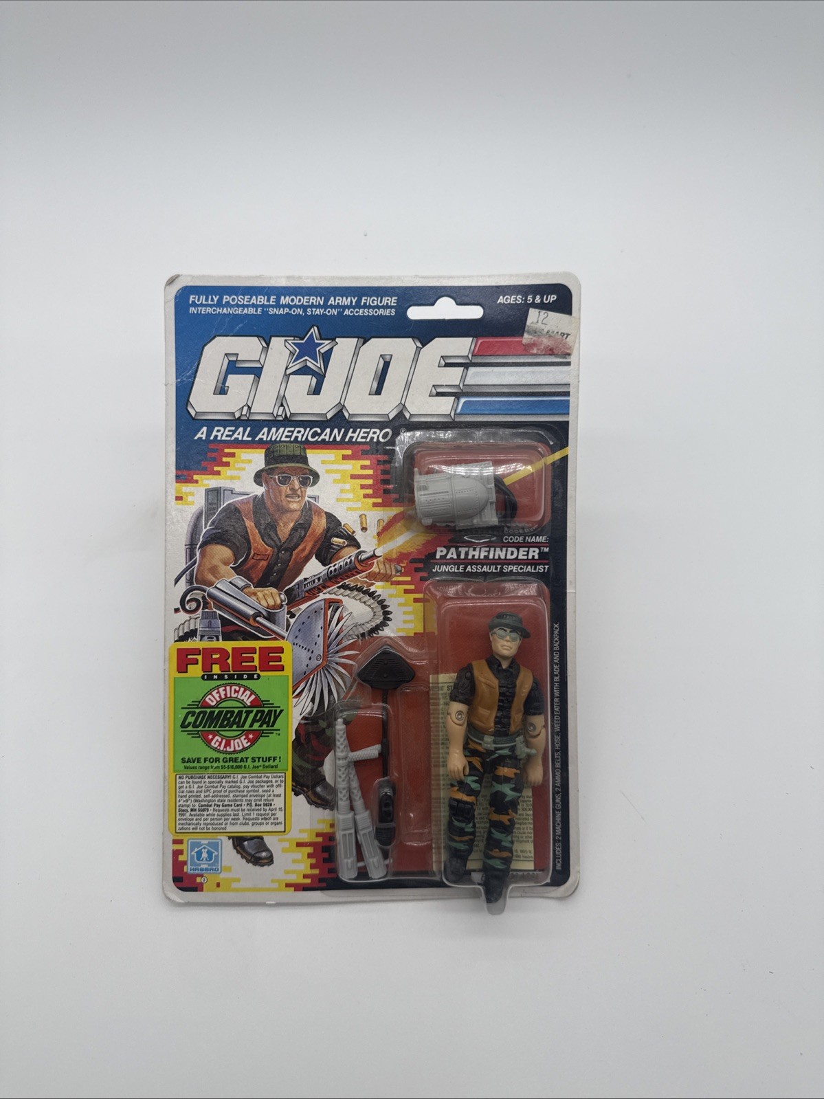 VINTAGE HASBRO 1989 – GI JOE – PATHFINDER – JUNGLE ASSAULT SPECIALIST – MOSC