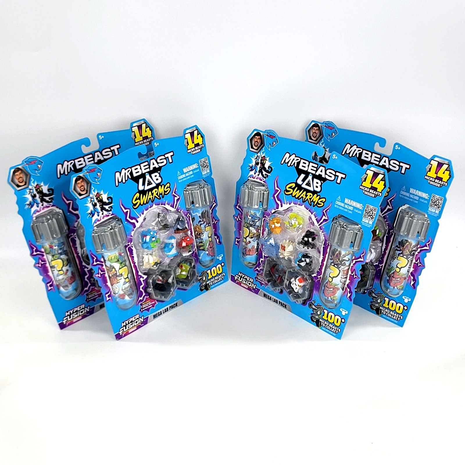 Mr Beast – Lab Swarms Hyper Fusion – 14 Micro Beasts Mega Pack – Assortment 1-4
