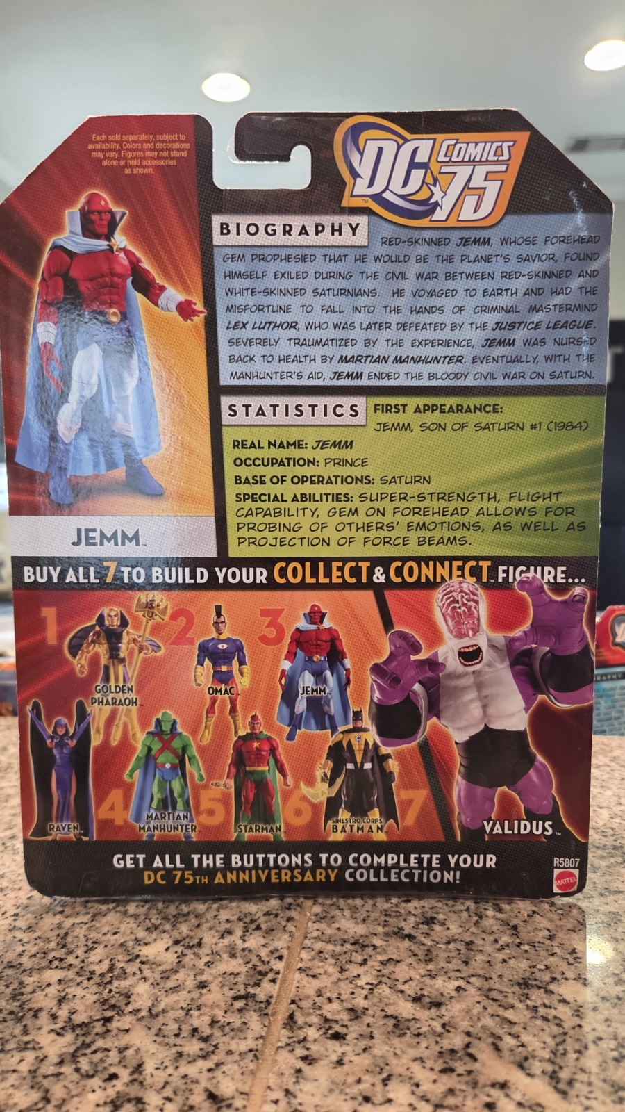 🔥🔥 Mattel DC Universe Classics JEMM New MOC 6&Prime; 1:12 Validus wave 2010 DCUC 🔥