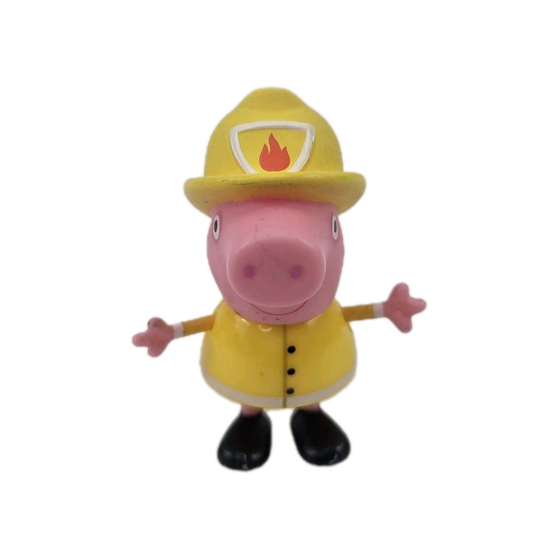 Peppa Pig Firehouse Little Places REPLACEMENT Toy Figure Yellow Fire Rescue