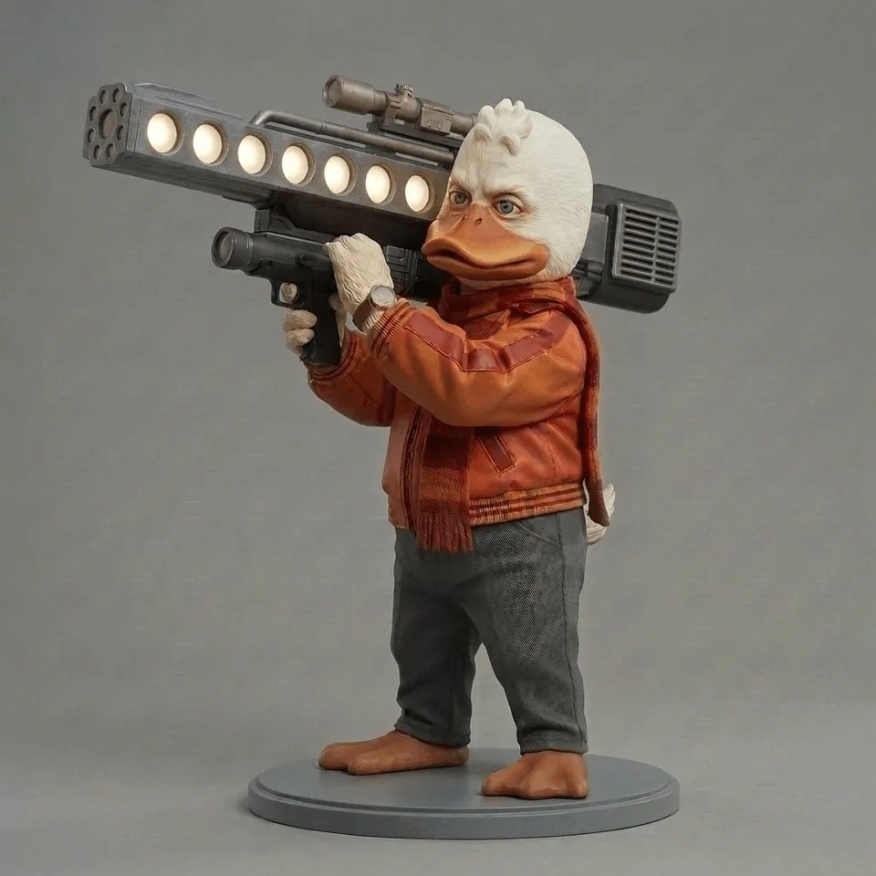 Howard The Duck Character Collectors « Unpainted » 3D Printed