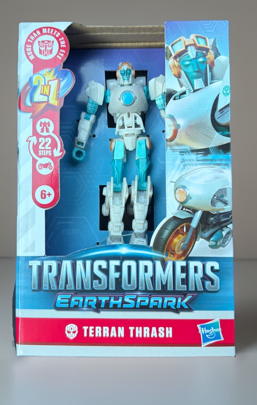 Transformers Earthspark Terran Thrash Deluxe Class – 2 in 1 22 Steps Hasbro