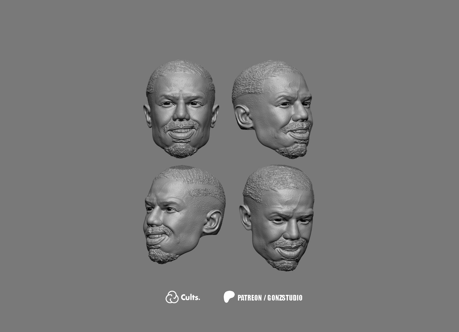 Sinners Smoke Stack Unpainted 5 Head Pack Custom Marvel Legend Figure 1/12 Scale