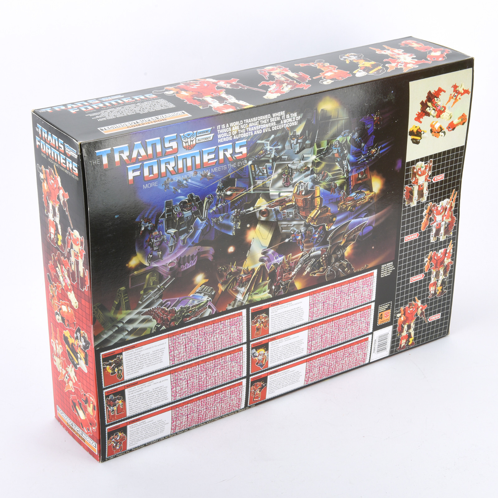 Transformers G1 Technobots Computron All 5 Transforming Figures Set Toy Reissue