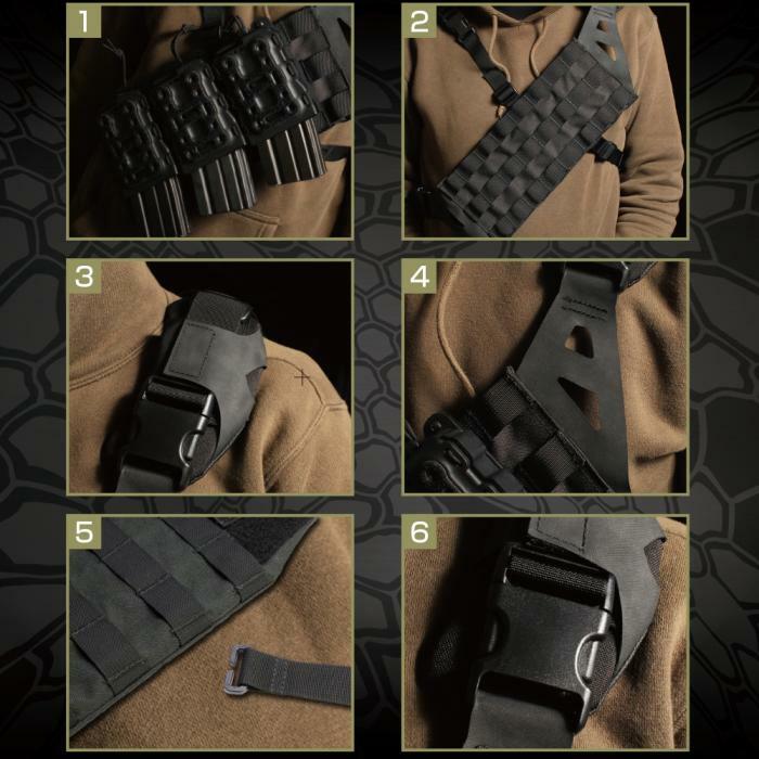 LayLax Airsoft Battle Style Lightweight Bandolier series Upper Body Equipment