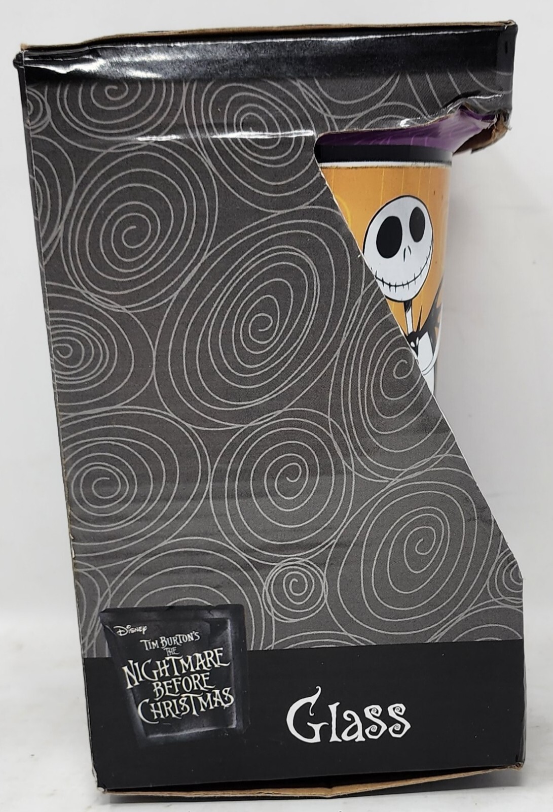 Nightmare Before Christmas 16 oz. Drinking Glass – Jack & Sally w/ Zero 2017 NIB