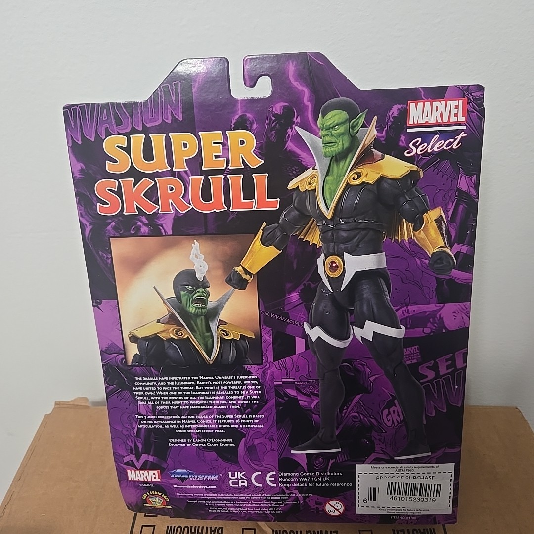 Marvel Select Super Skrull 8&Prime; Action Figure Marvel 2022 Diamond Select Disney
