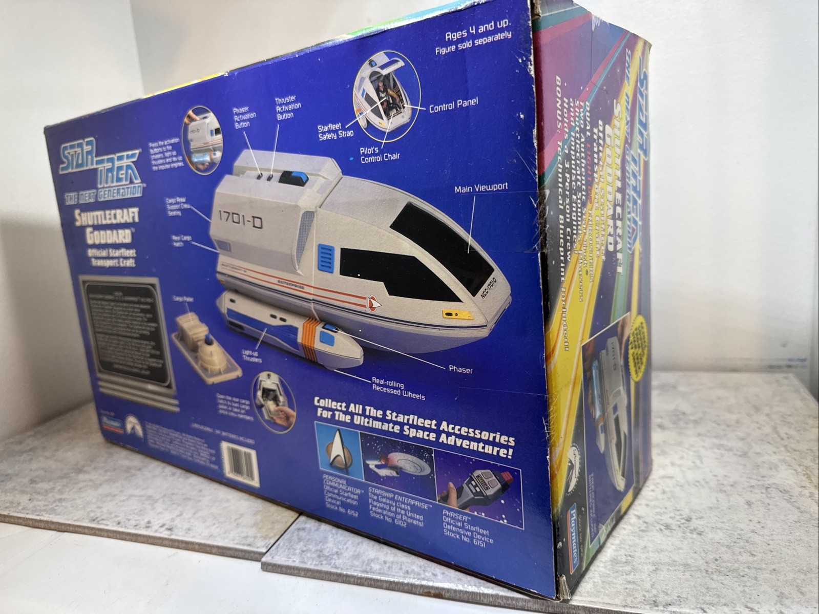 EMPTY BOX ONlY Star Trek Next Generation Shuttlecraft Goddard Collectors ED.