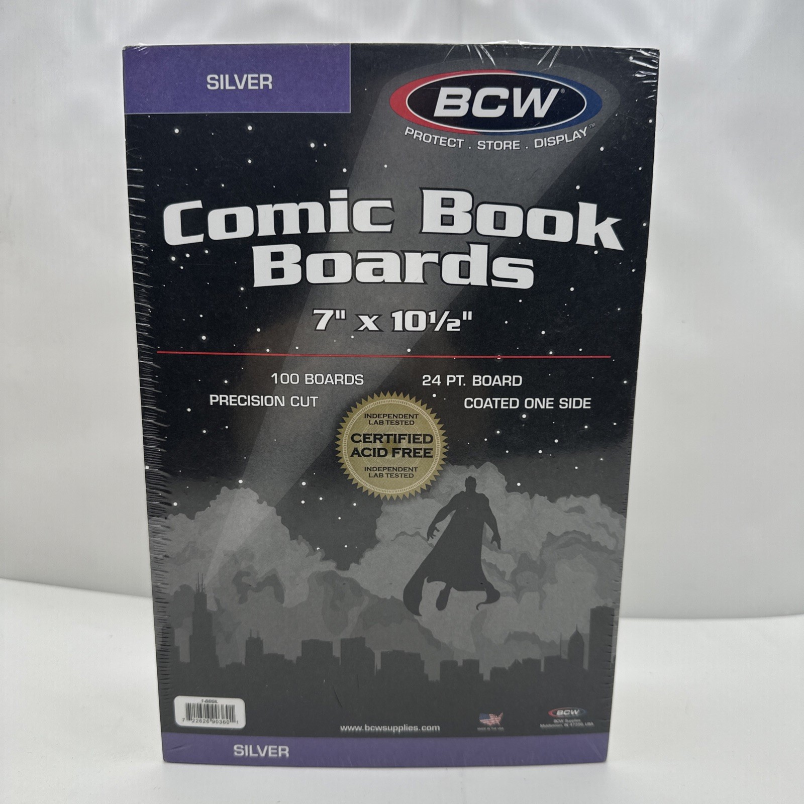 100 BCW SILVER COMIC BOOK BOARDS 7&Prime; X 10 1/2&Prime; New