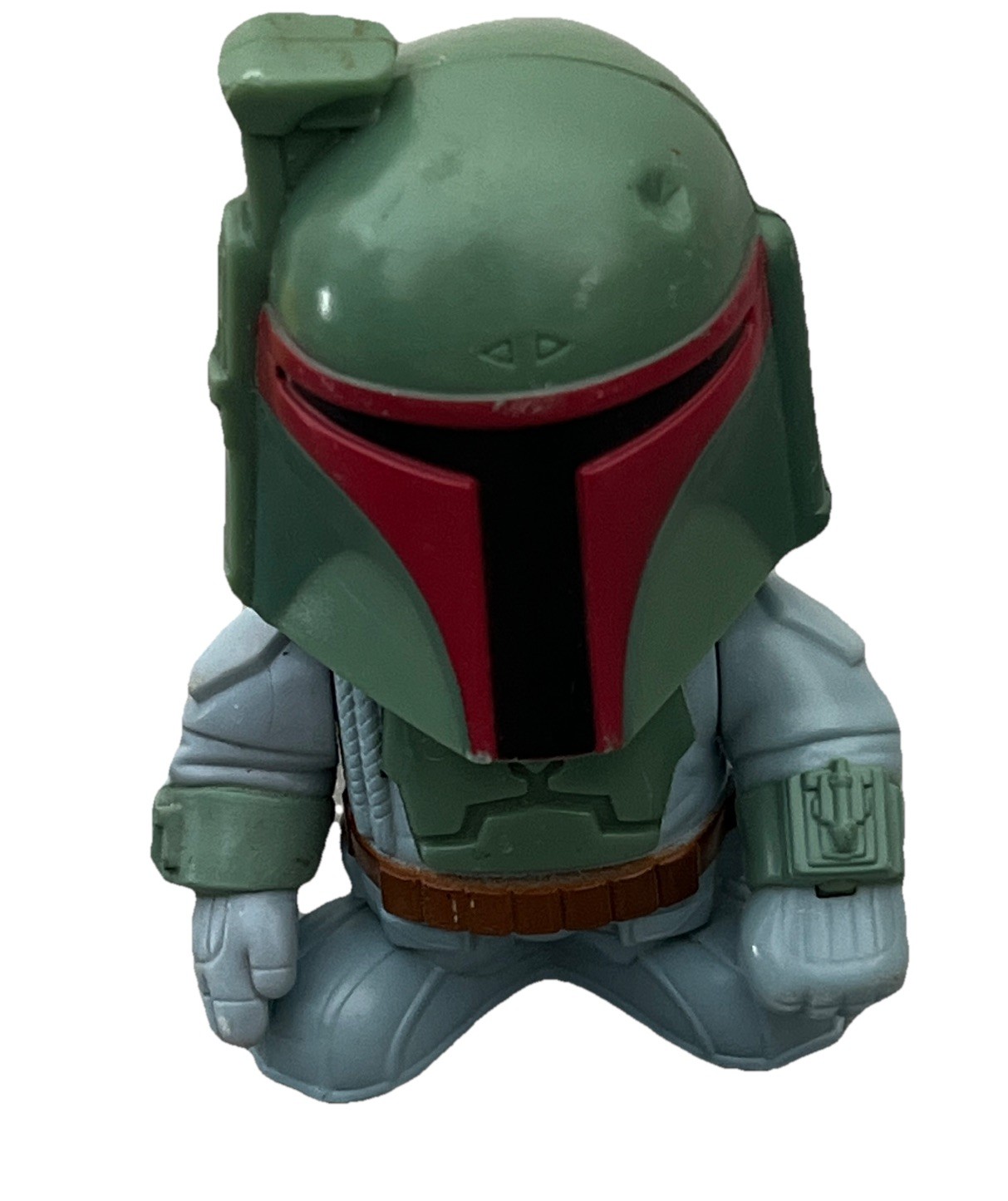 Star Wars Boba Fett Action Figure Plastic Green Helmet Gray Body Red Brown