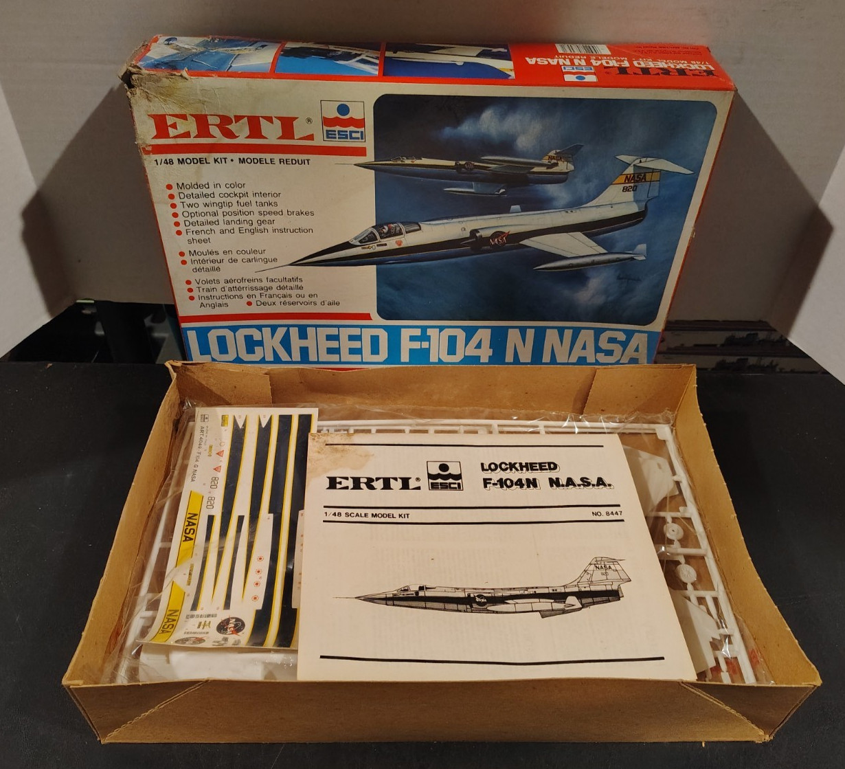 Lockheed F-104 N NASA Plane 1/48 Scale ERTL ESCI Model Kit NEW Unbuilt