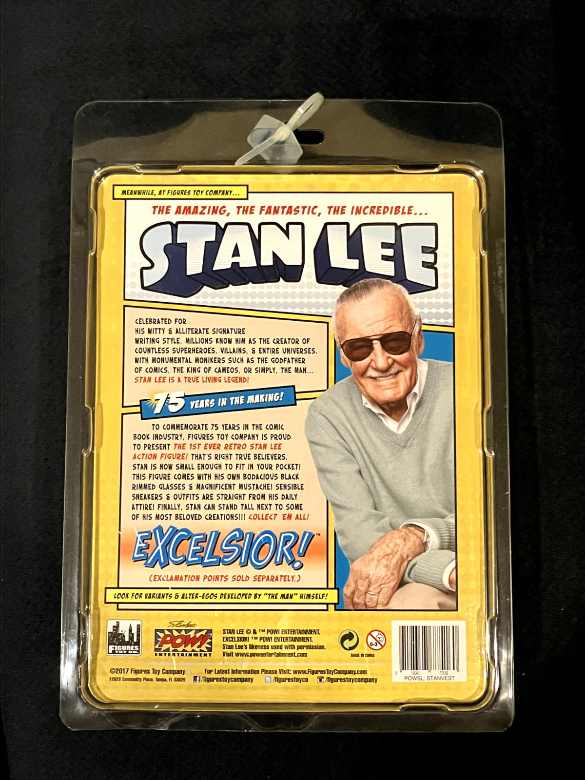Stan Lee Retro 8 Inch Brown Vest Version Figures Toy Company