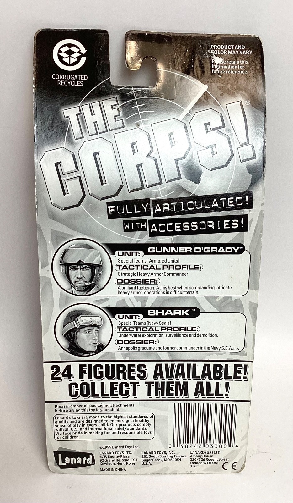 SEALED Vintage 1999 LANARD « The Corps! » Max Power Figure No.3300