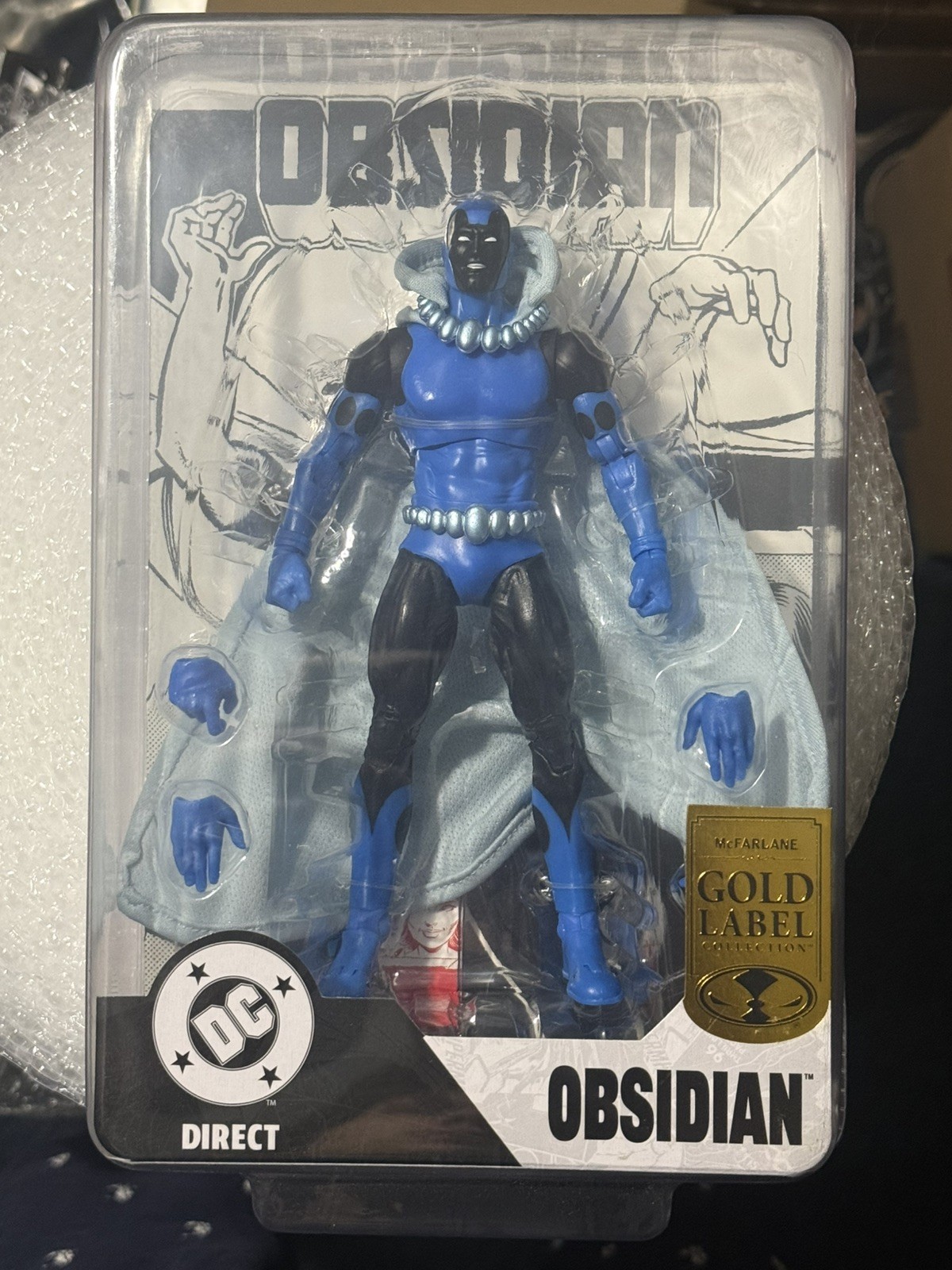 Mcfarlane DC Multiverse Obsidian (Infinity Inc #16) w Lithograph Gold Label New