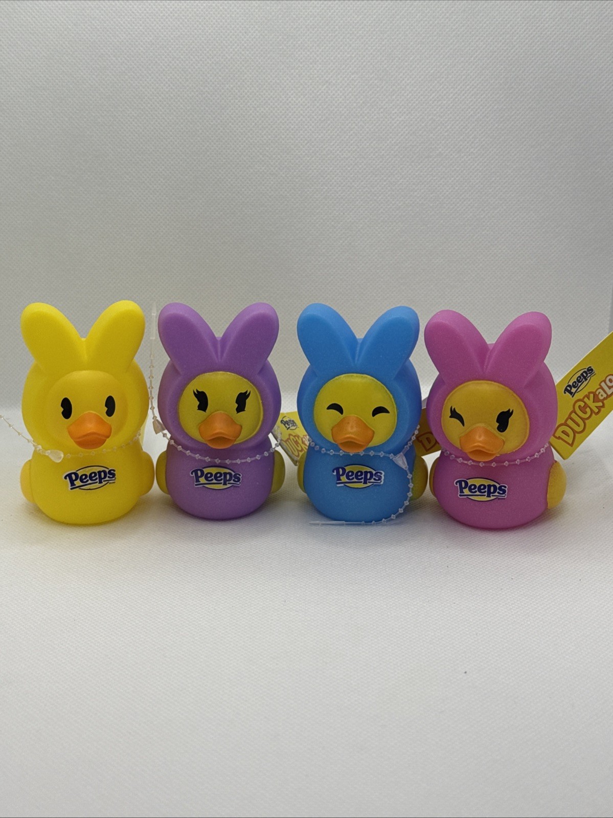 Easter Peeps DUCKalooz Rubber Ducks – 4pc Set (Pink, Yellow, Blue, Purple)