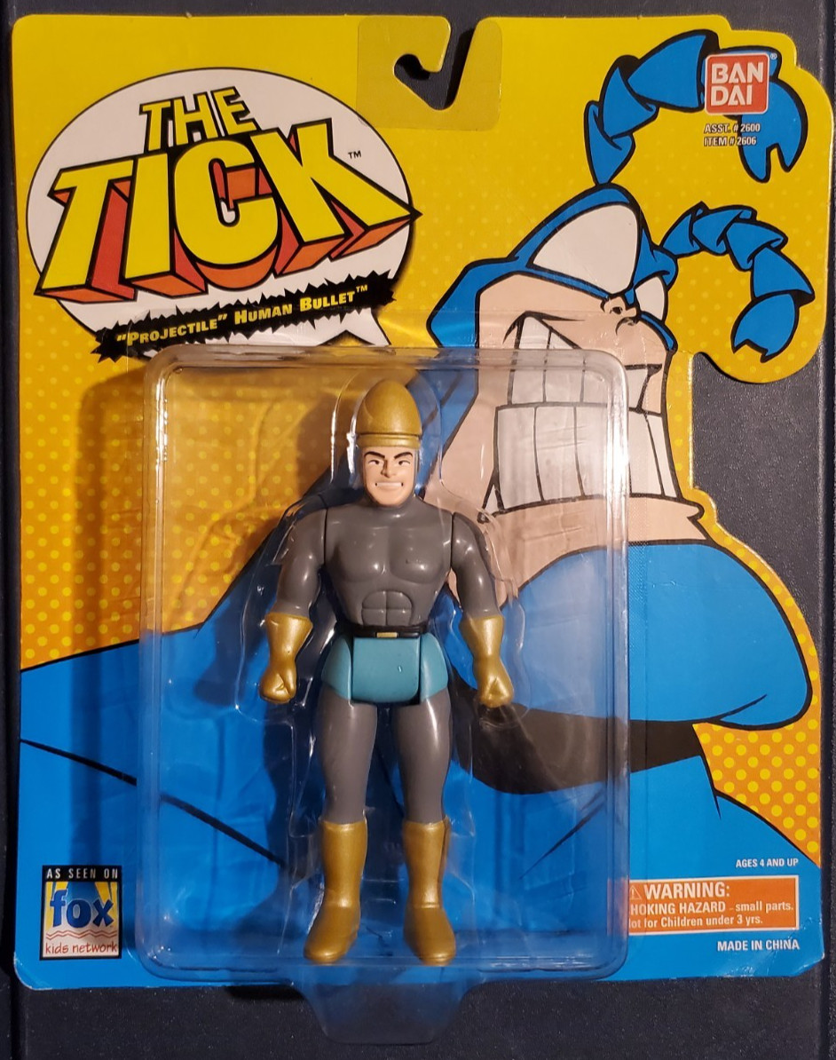 Vintage 1994 Bandai The Tick « Projectile » Human Bullet