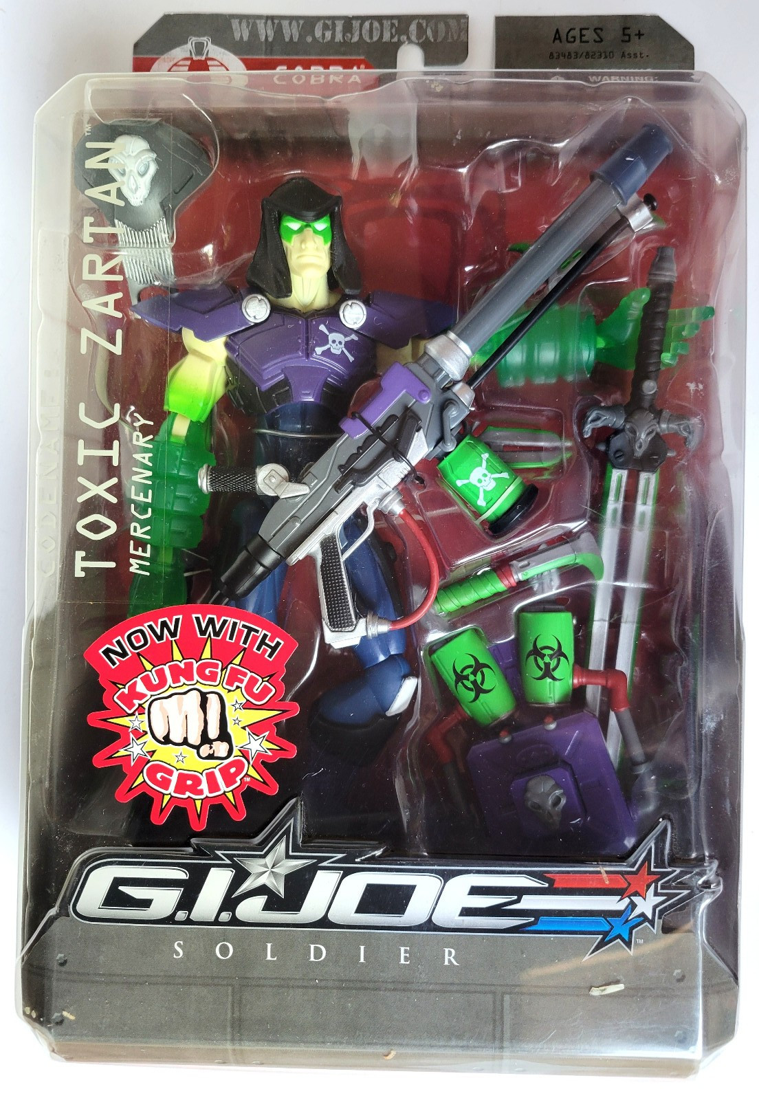 GI Joe Sigma 6 2006 Toxic Zartan Mercenary Dreadnok 8.5&Prime; Hasbro