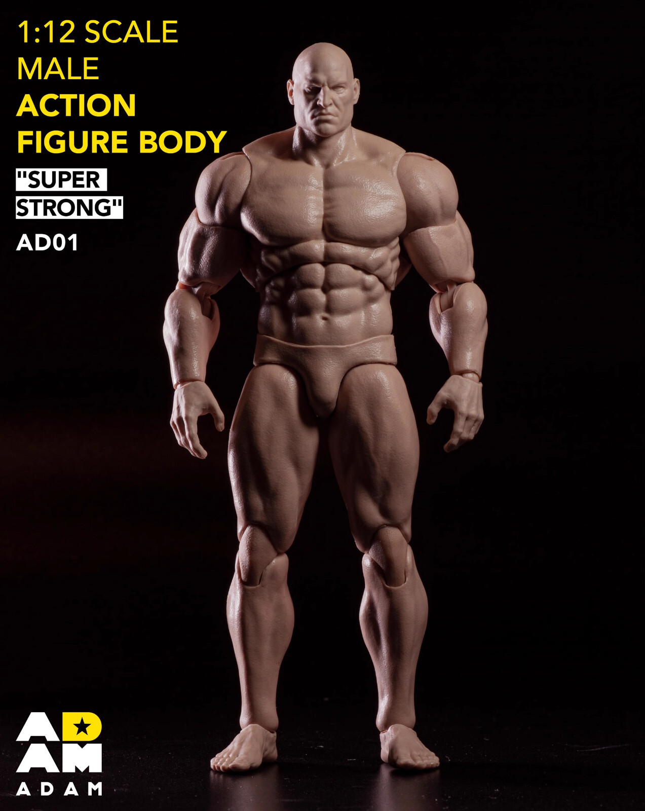 US MUFF TOYS ADAM 1/12 Pale Joint Flexible Head Male Action Figure Body Doll