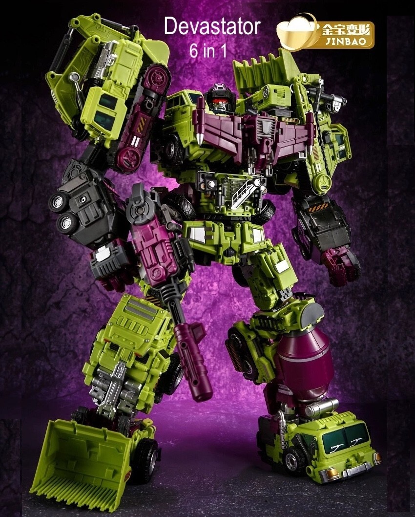 Jinbao Devastator G1 6in1 Oversized 45cm 17.7&Prime; Action Figure No Box USA