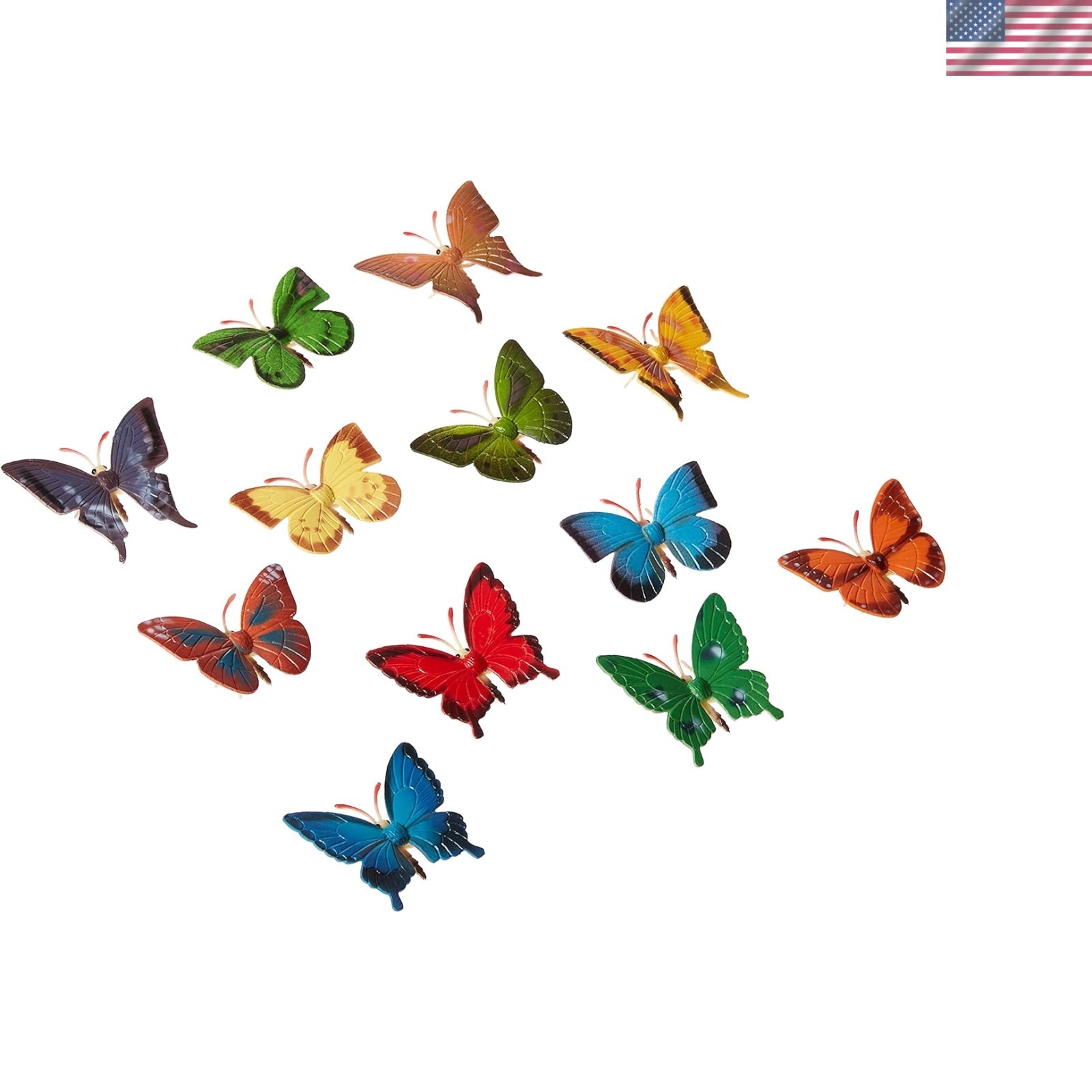 U.S. Toy Mini Butterflies – 12 Pack of Articulated Action Figures for All Ages