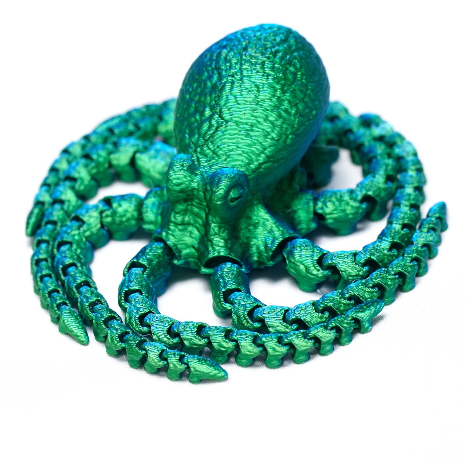 7.1inch 3D Printed Octopus Model,Articulated Animals Figure,Toys Home Decor