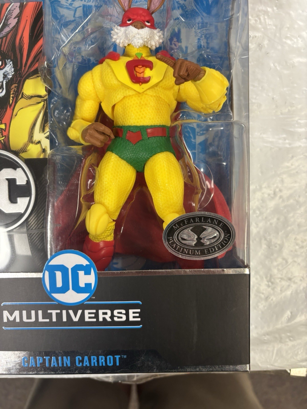 NEW McFarlane Toys DC Multiverse Captain Carrot 7&Prime; Platinum Edition Chase Figure