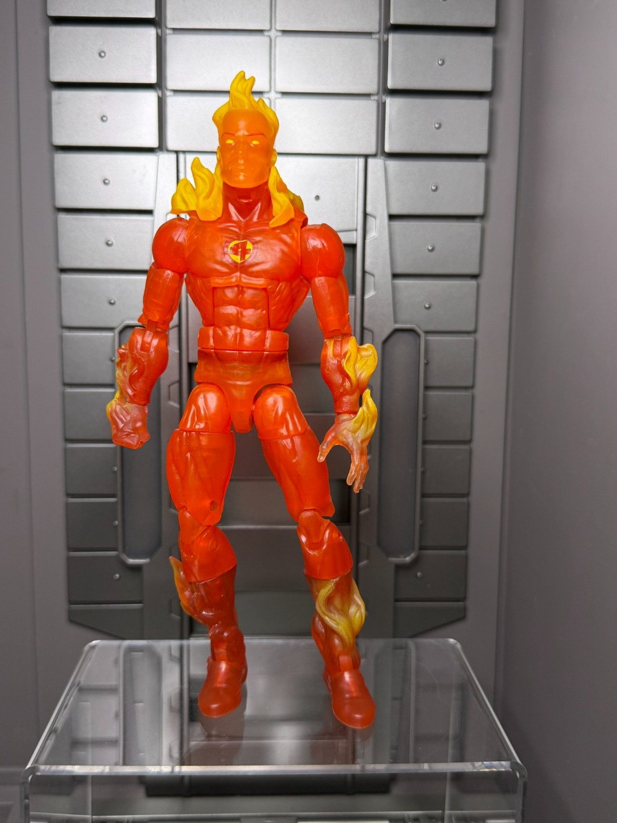 Marvel Legends Human Torch Walgreens Exclusive Loose 6&Prime; incomplete aCTION fIGURE