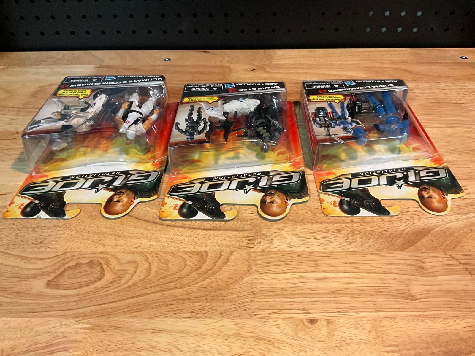 GI Joe Retaliation Ultimate Storm Shadow, Cobra Commander, Snake Eyes Figure Lot