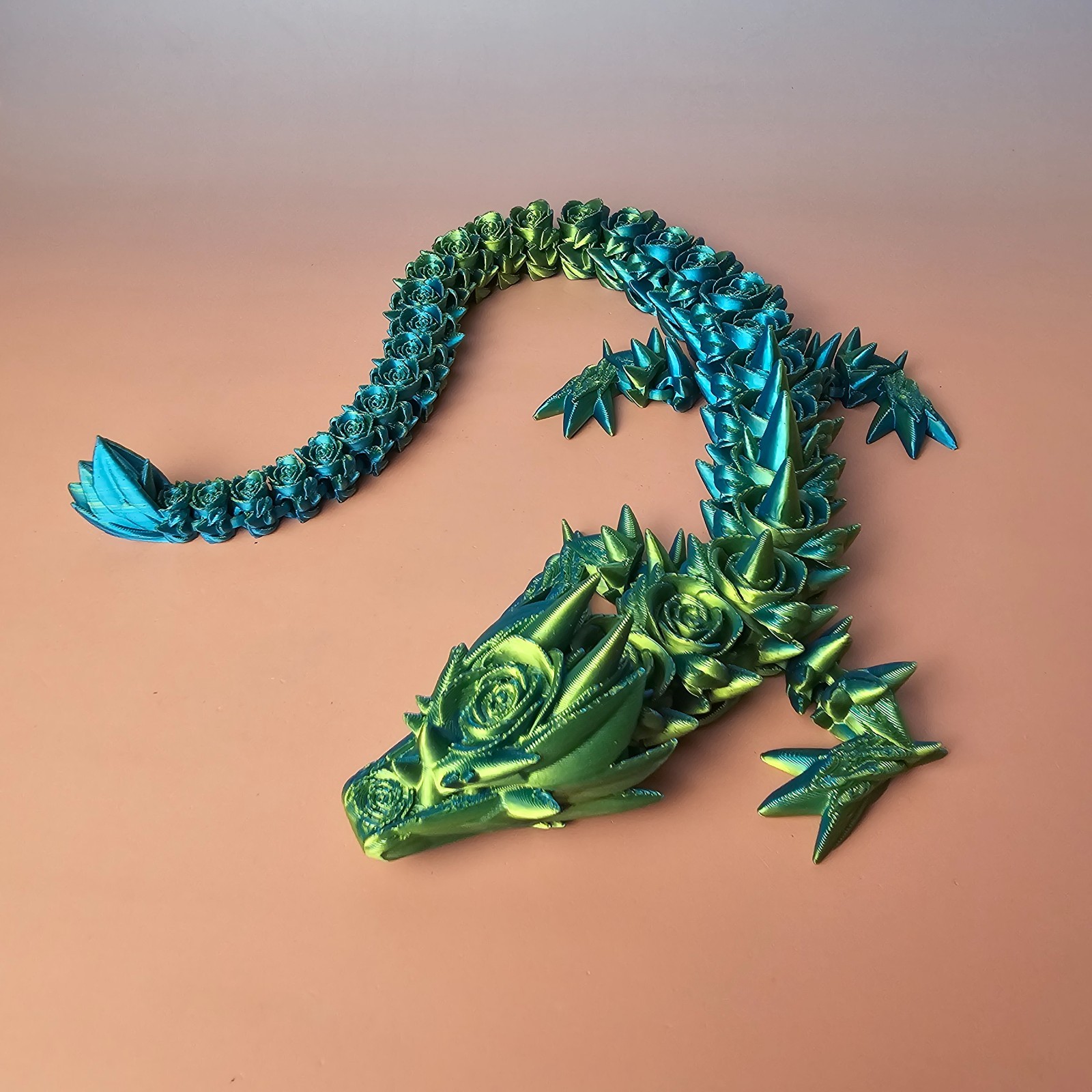 Rose Dragon 3D Printed