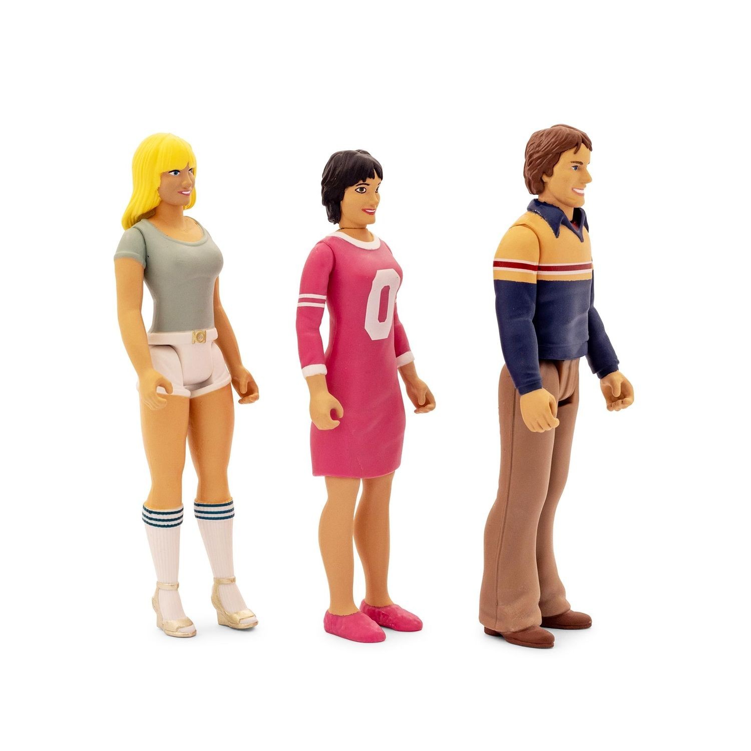 Three&rsquo;s Company 3.75&Prime;H Action Figures 2025 SDCC Exclusive Set of 3 MINT IN BOX
