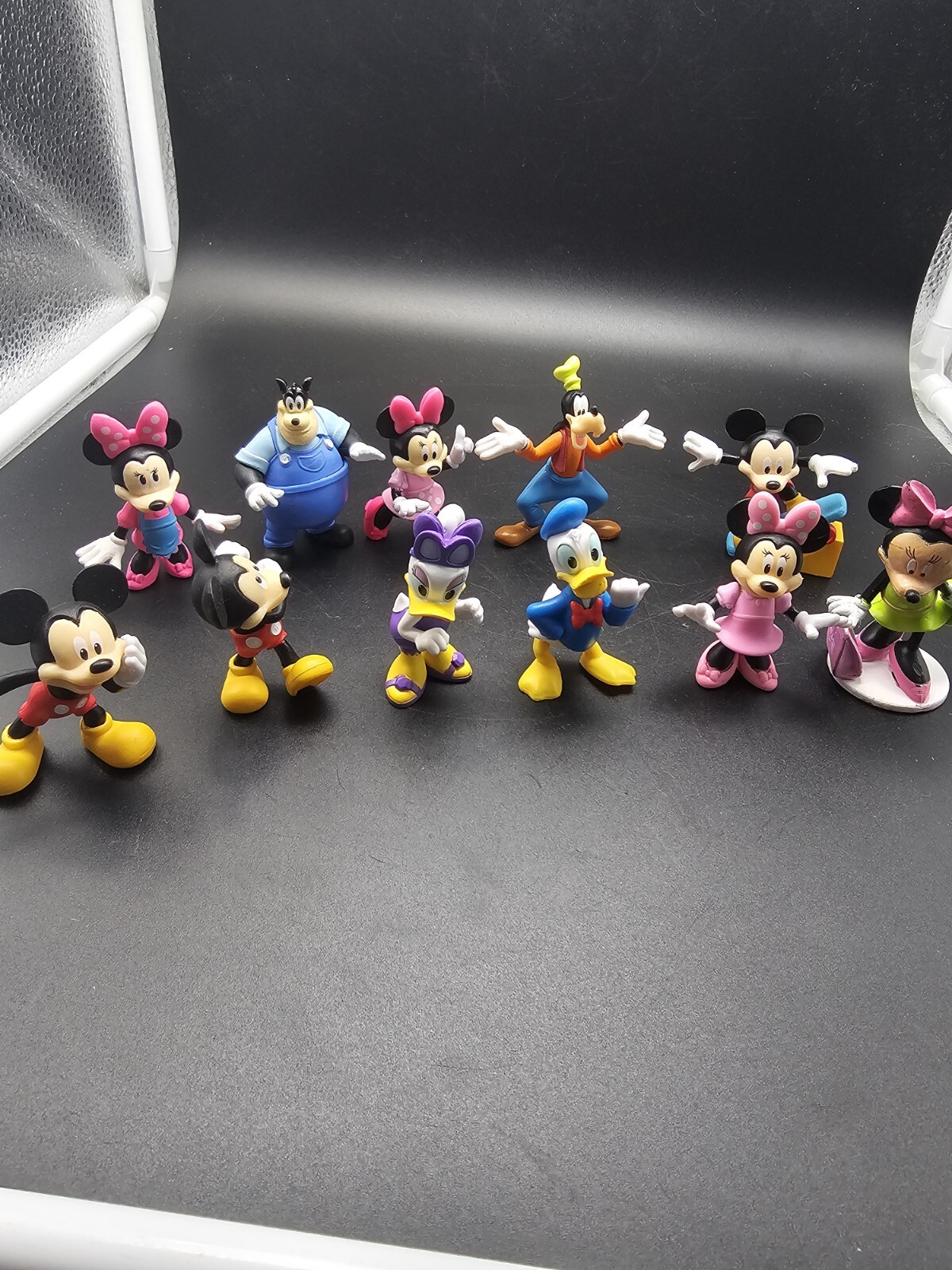 Disney Mickey Minnie Daffy Pete PVC Figures Cake Topper Toy Lot 2-3&Prime; Lot Of 11