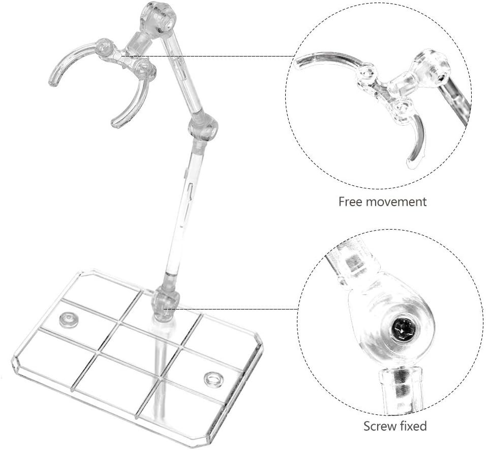 5PC Adjustable HG144 Action Figure Display Base Holder Doll Model Support Stand