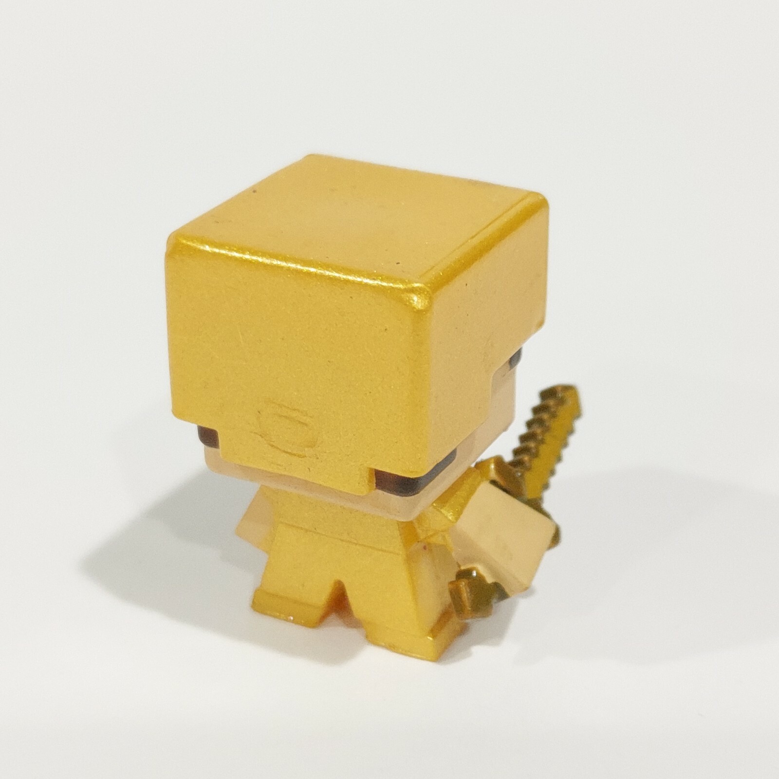 Minecraft Mini-Figures 1&Prime; Steve in Gold Armor Sword Mini Action Figure Mojang