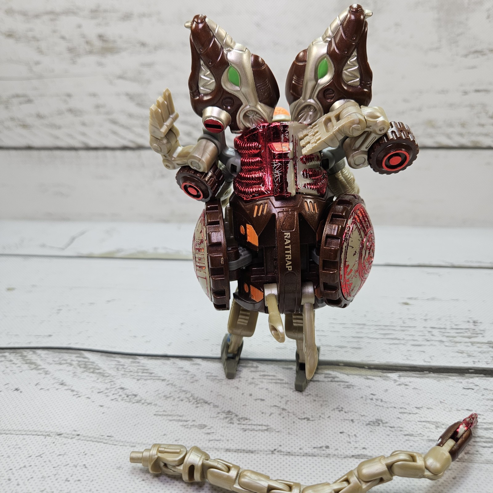 Hasbro Transformers Beast Wars Transmetals Rattrap 1997 Deluxe Vintage 5&Prime; Figure
