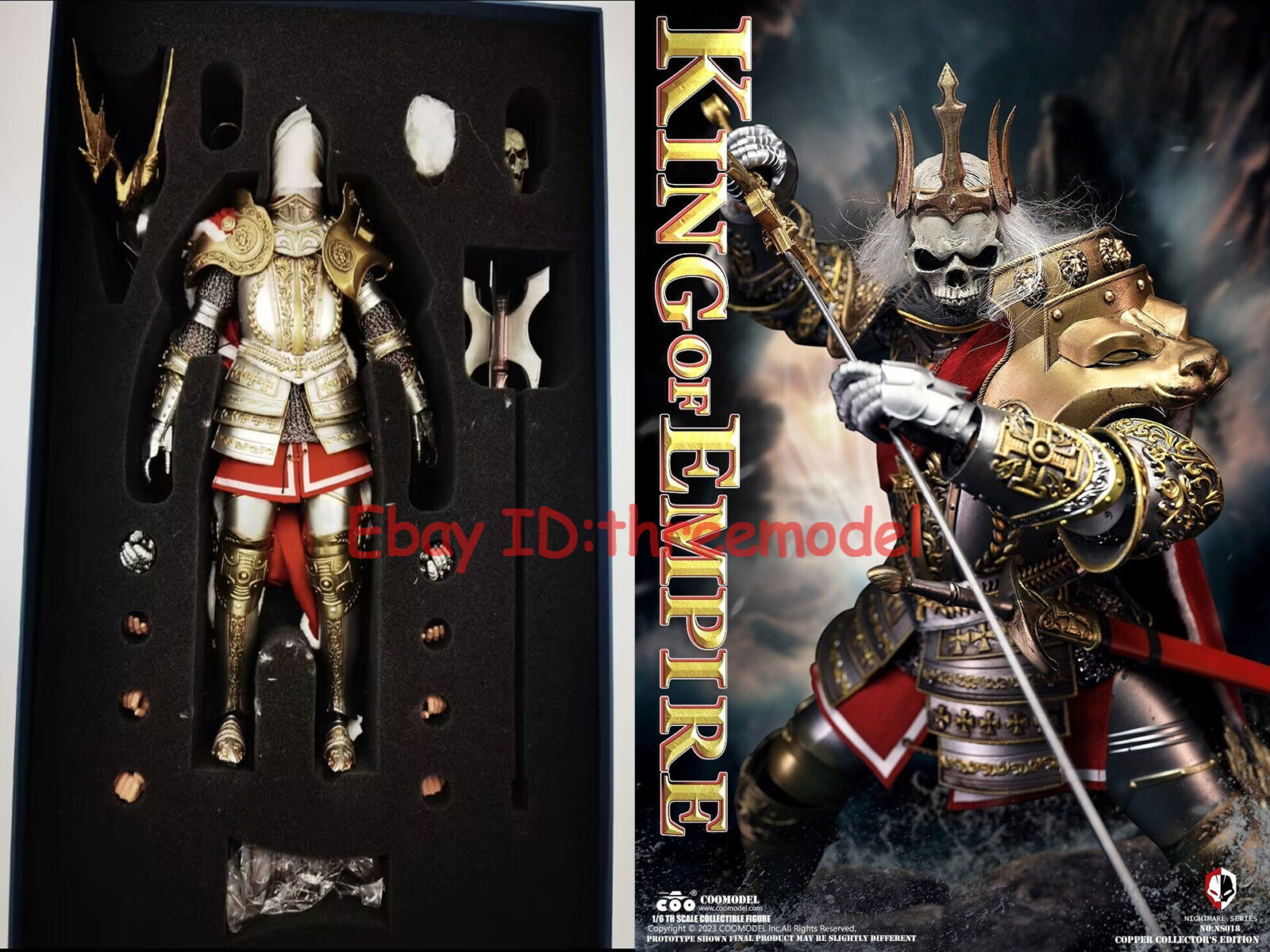 COOMODEL NS018 1/6 NIGHTMARE SERIES KING OF EMPIRE FIGURE EXCLUSIVE COPPER VER.