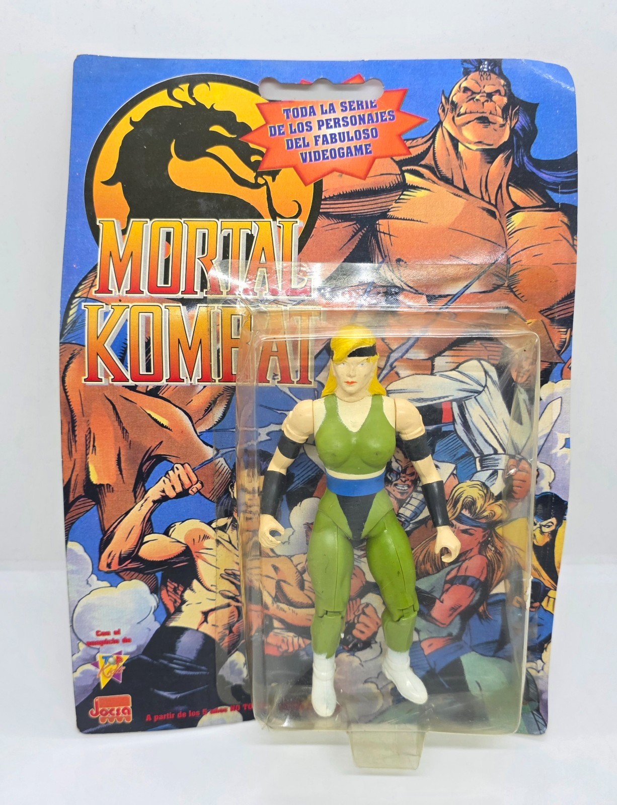 MORTAL KOMBAT SONYA BLADE BRAND JOCSA ARGENTINA MOC 1994 RARE