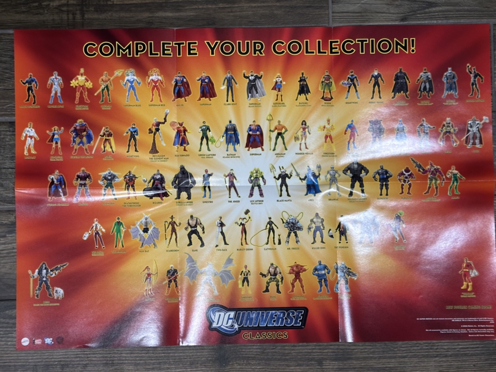 Mattel Matty Collector 20 X 30 Inch DCU DC Universe Classics Poster Superman NEW