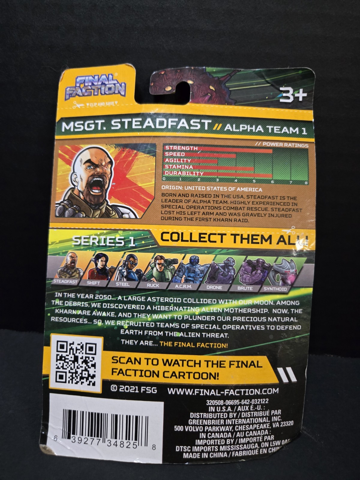 Final Faction ~ Master Sergeant Steadfast ~ Alpha Team 1 ~ Action Figure