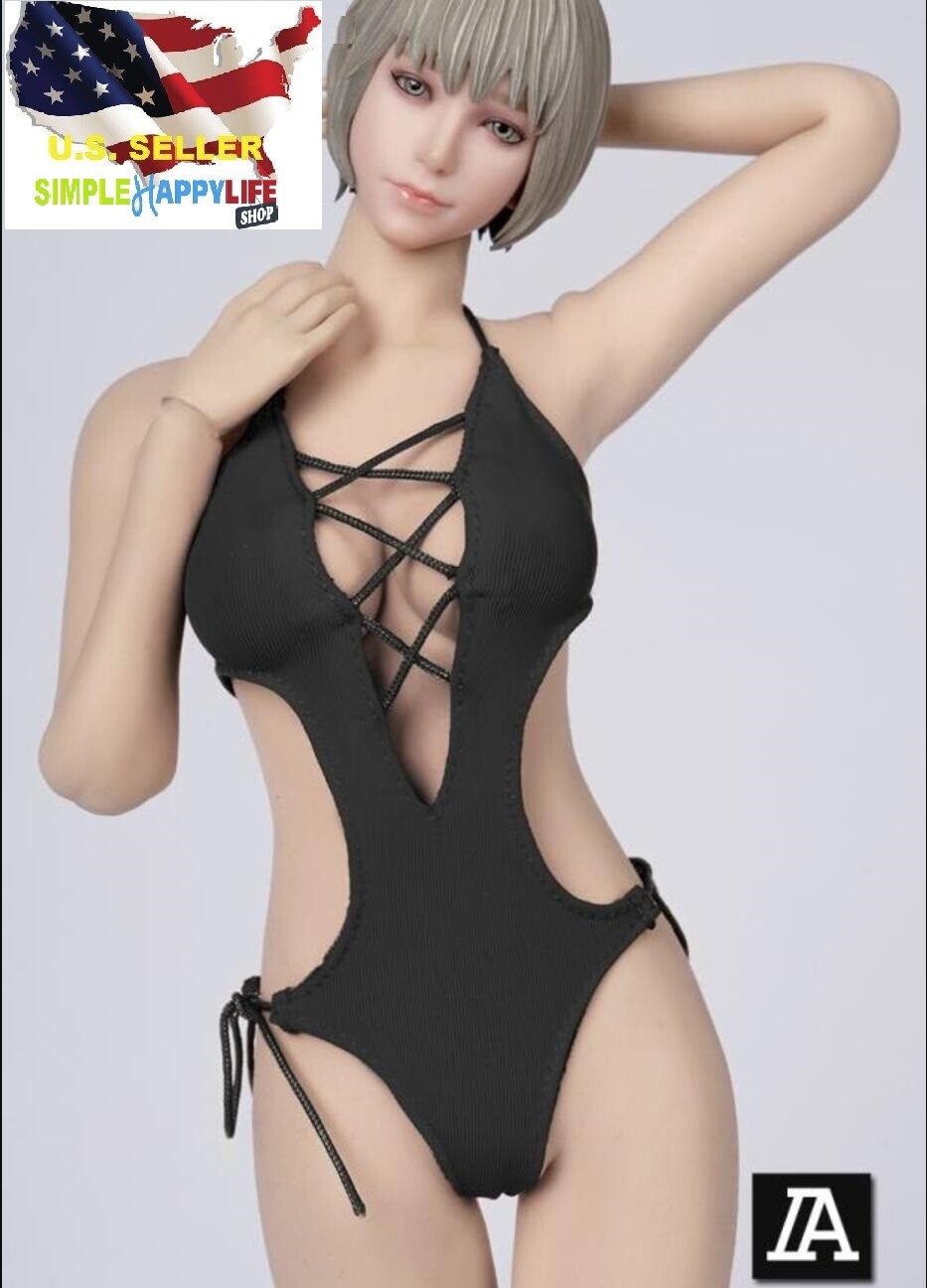 1/6 Female black swimming suit for phicen hot toys 12&Prime; figure tbleague ❶USA❶