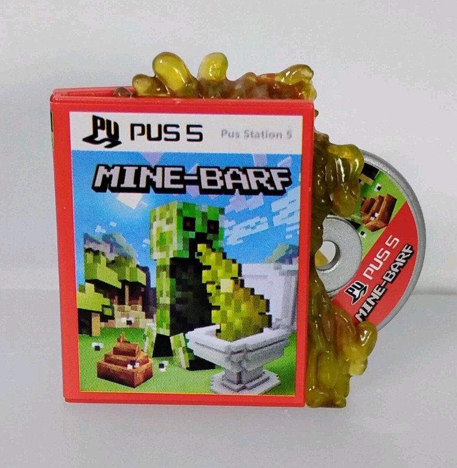 Zuru Mega Gross Minis Series 2 PUS 5 Mine-Barf Video Game Toy Figure