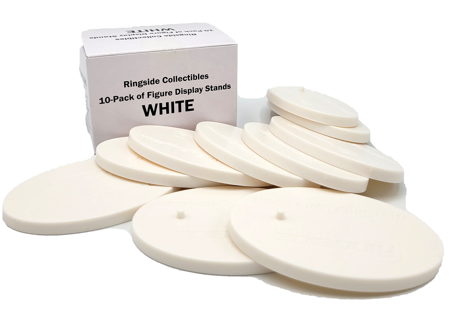 10-Pack of Display Stands for Mattel Figures (White) – Figure Accessories