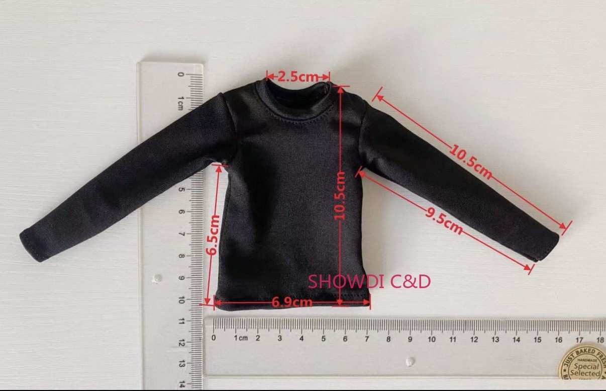 1/16 Scale Male Long-sleeved T-shirt Top Sweater Clothes For 12 » Action Figure