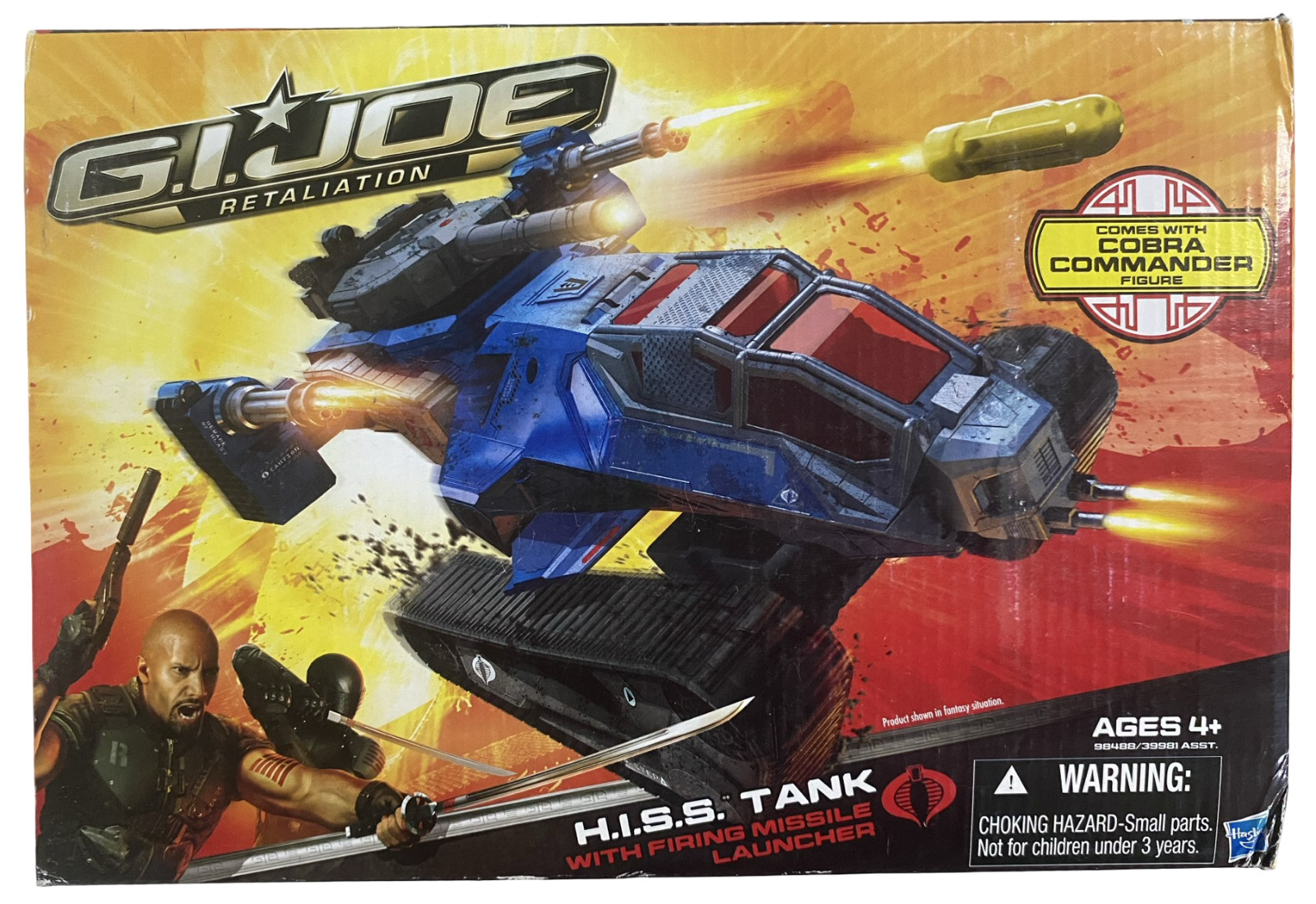 GI Joe Retaliation Cobra HISS Tank w Cobra Commander Action Figure NEW 2011 READ