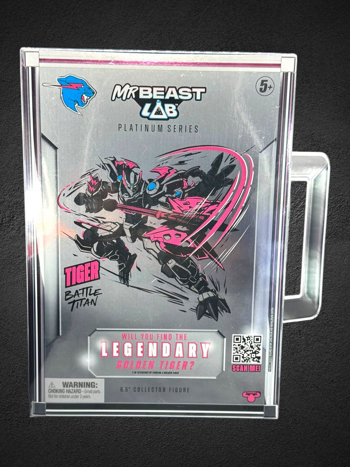 Mr Beast Lab Platinum Series Tiger Battle Titan Figure – Sealed – Golden Tiger?