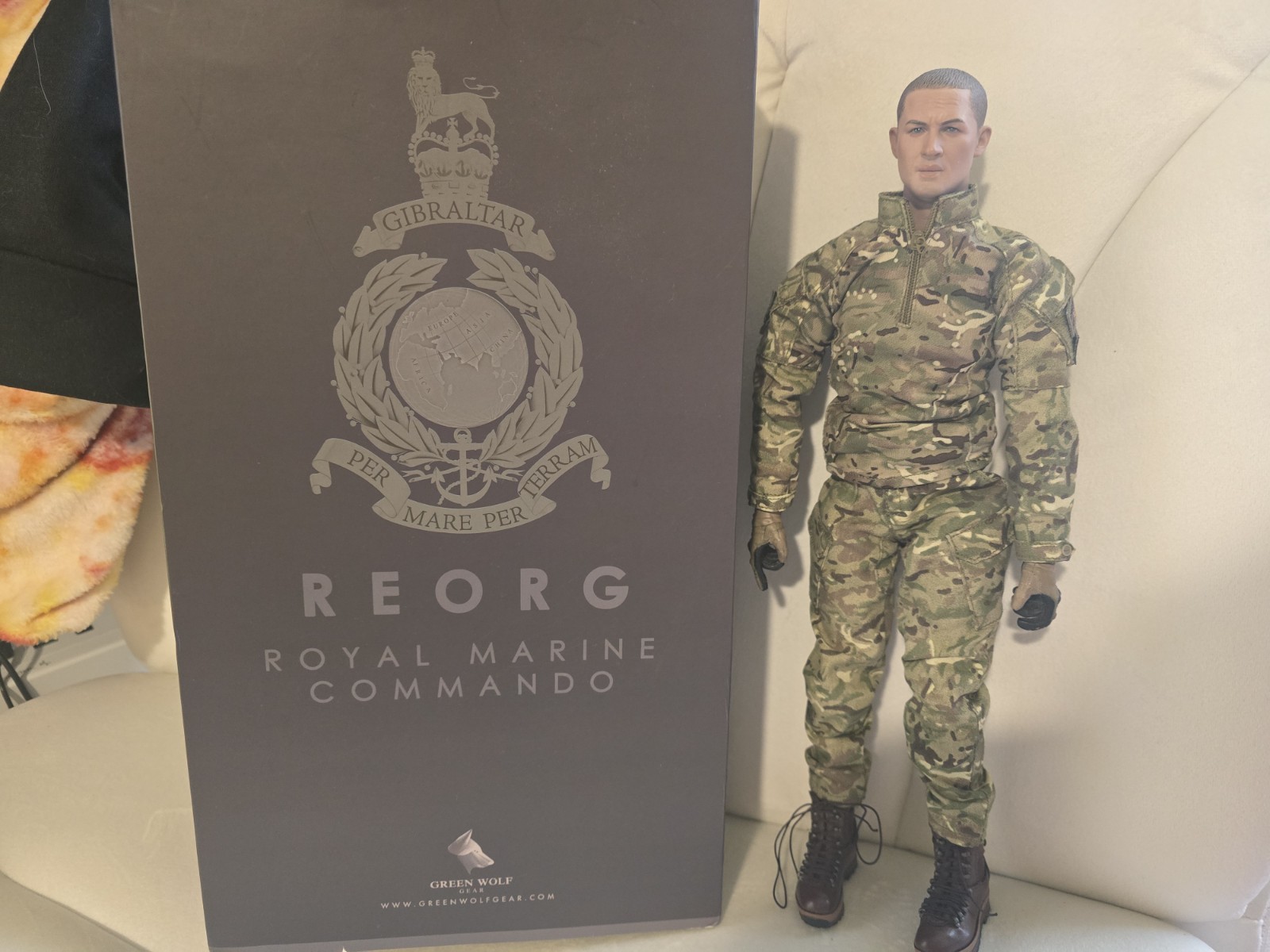 Tom Hardy Royal Marine Comando Green Wolf Action Figure Doll 1/6 scale VERY RARE