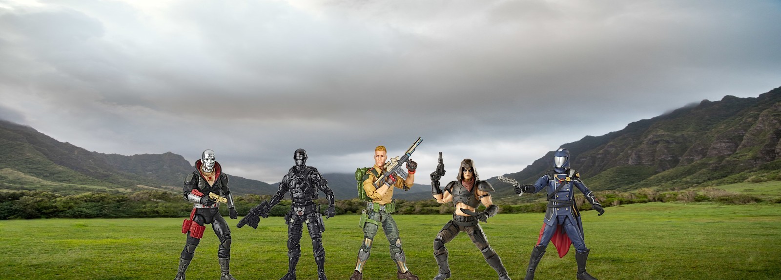 Mountain Landscape Action Figure Diorama Backdrop For Dinosaurs, GI Joe Toys #2