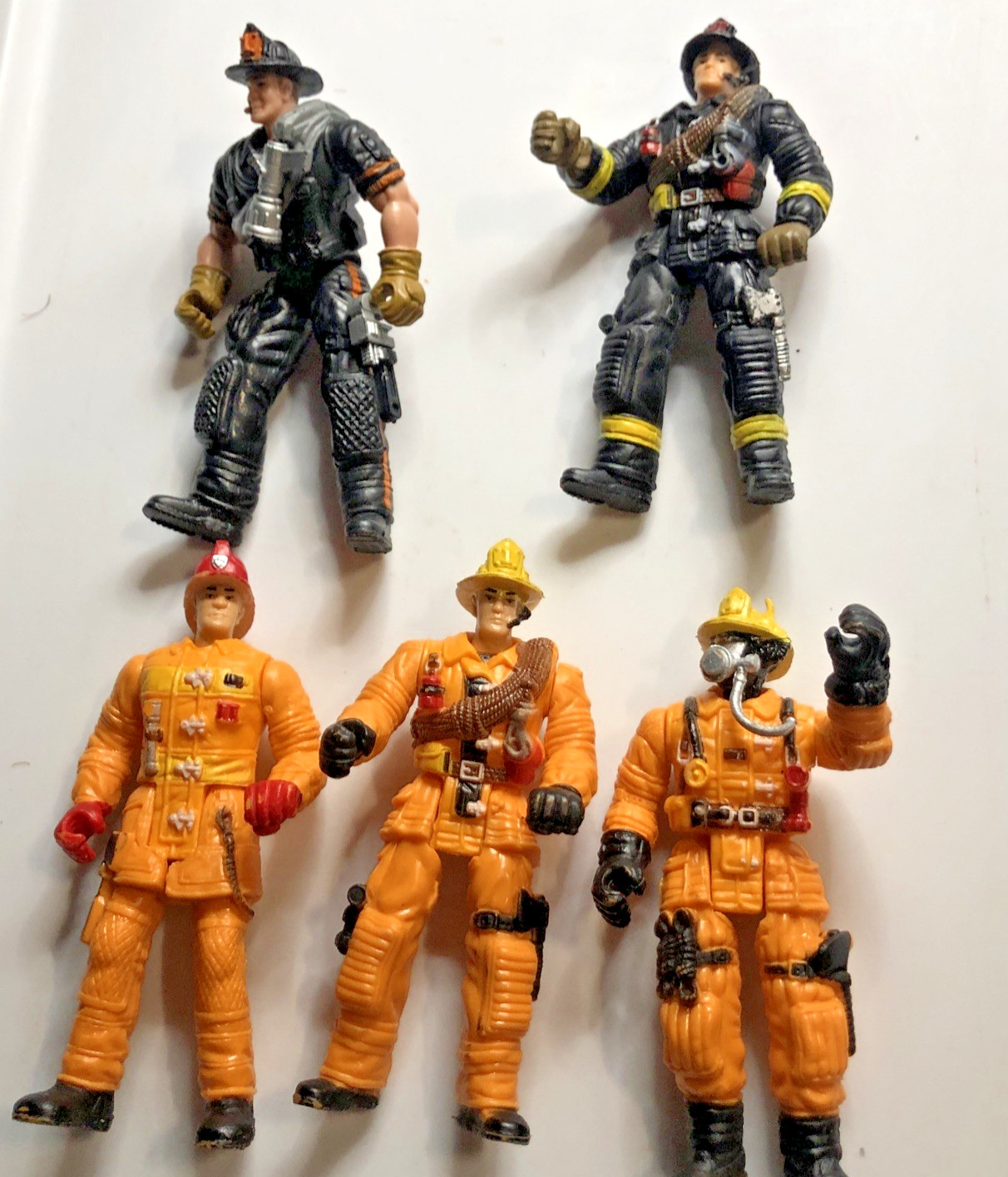 Chap Mei Firefighter Action Figure Fire Fighter 3.75” Figurine Design Fire Lot 5