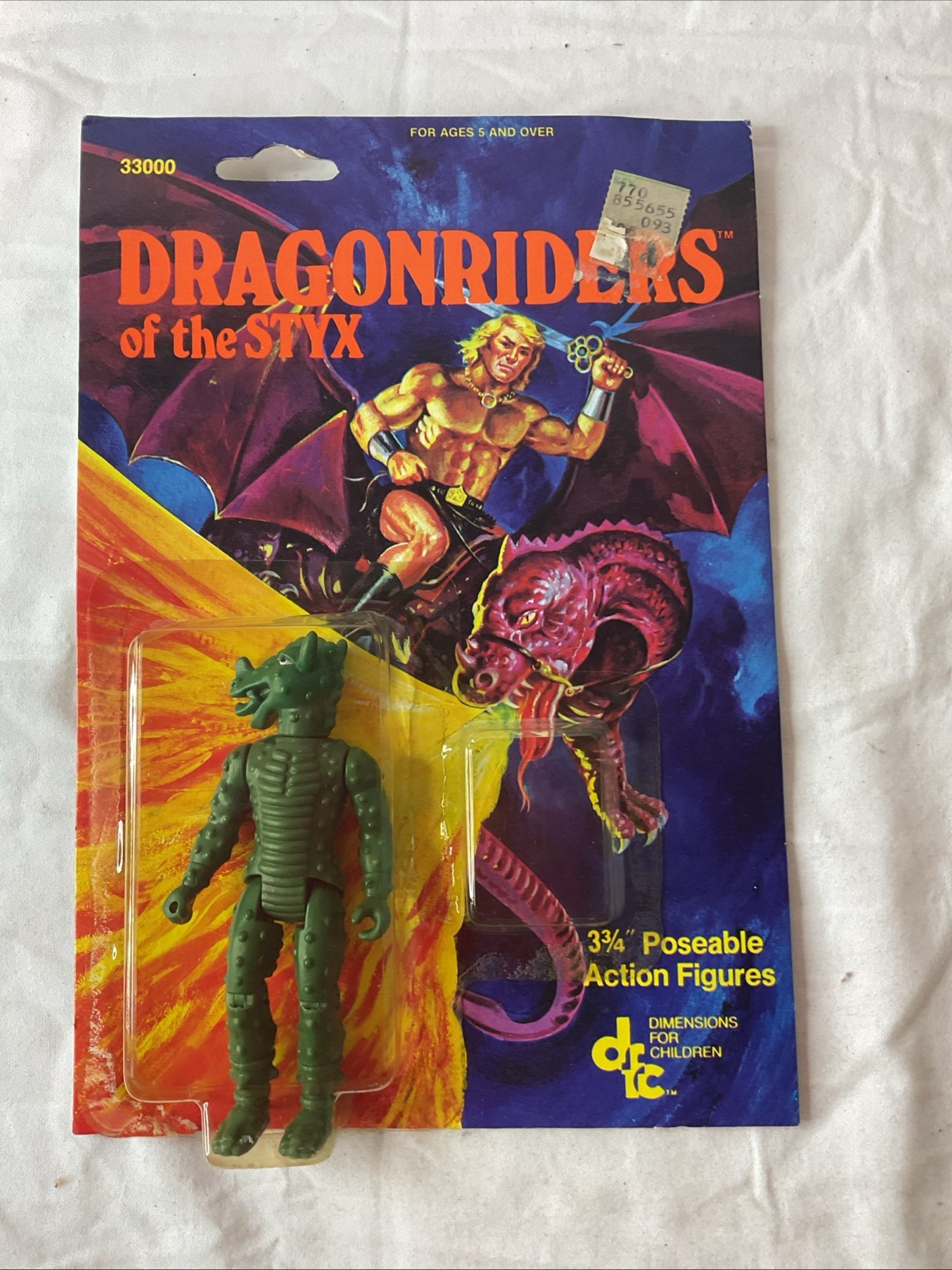 1983 DFC Dragonriders Of The Styx Dragon Man Dimensions Action Figure W/card