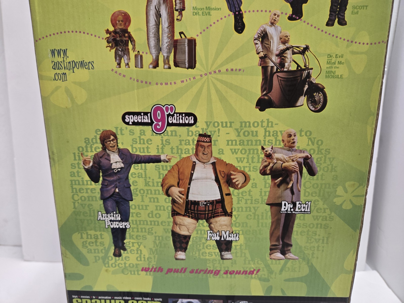 2000 McFarlane Austin Powers 18&Prime; MINI ME Moon Mission Figure In Box McFarlane