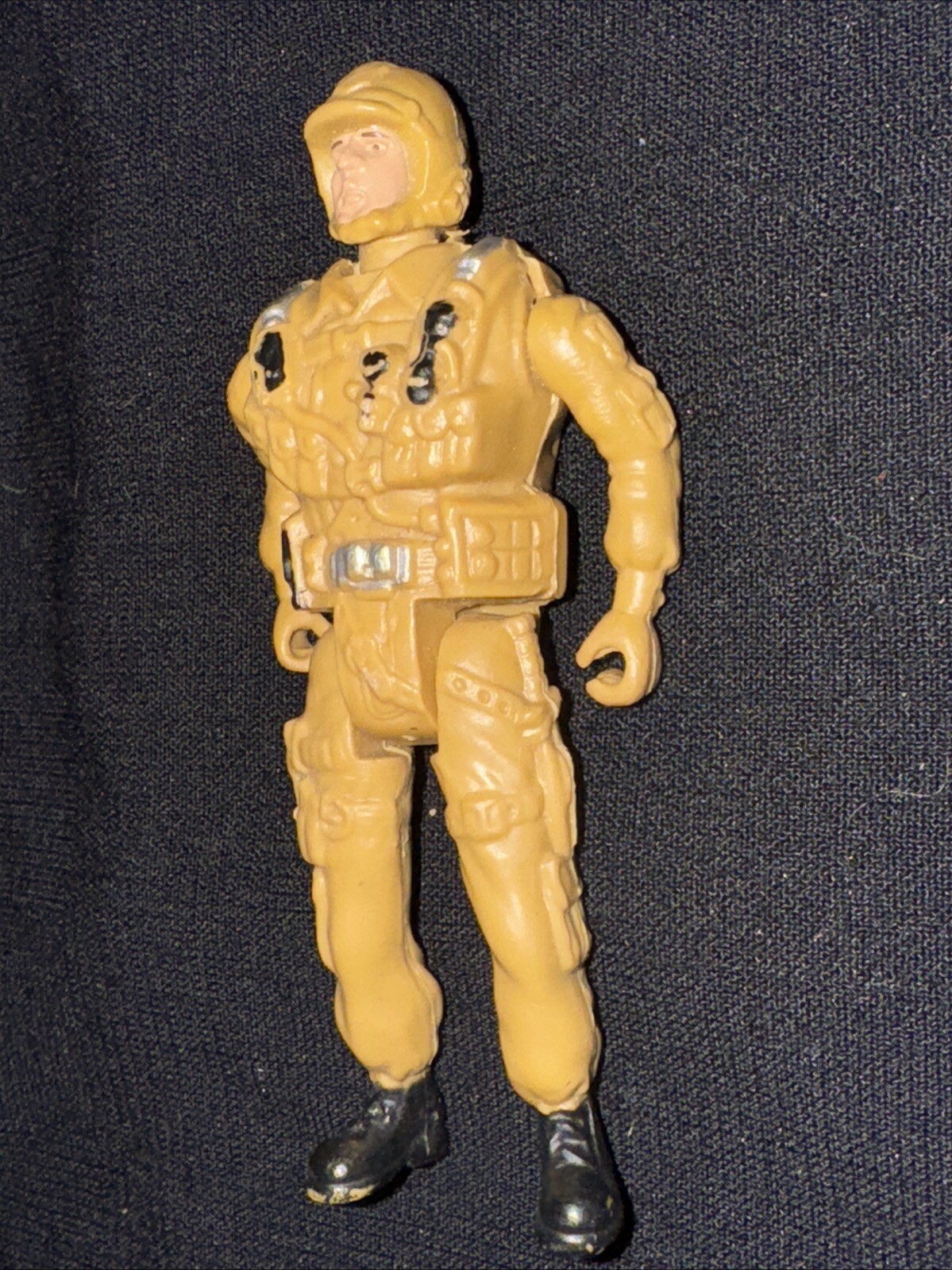 3.75&Prime; Desert Storm Soldier Trooper Poseable Action Figure Unbranded GI Joe Clone